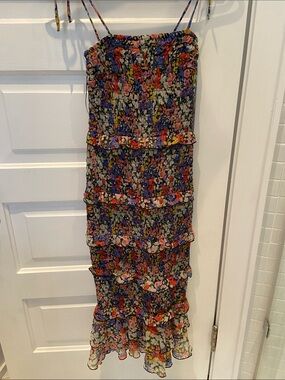 Mary Katrantzou x Lipsy London floral chiffon dress